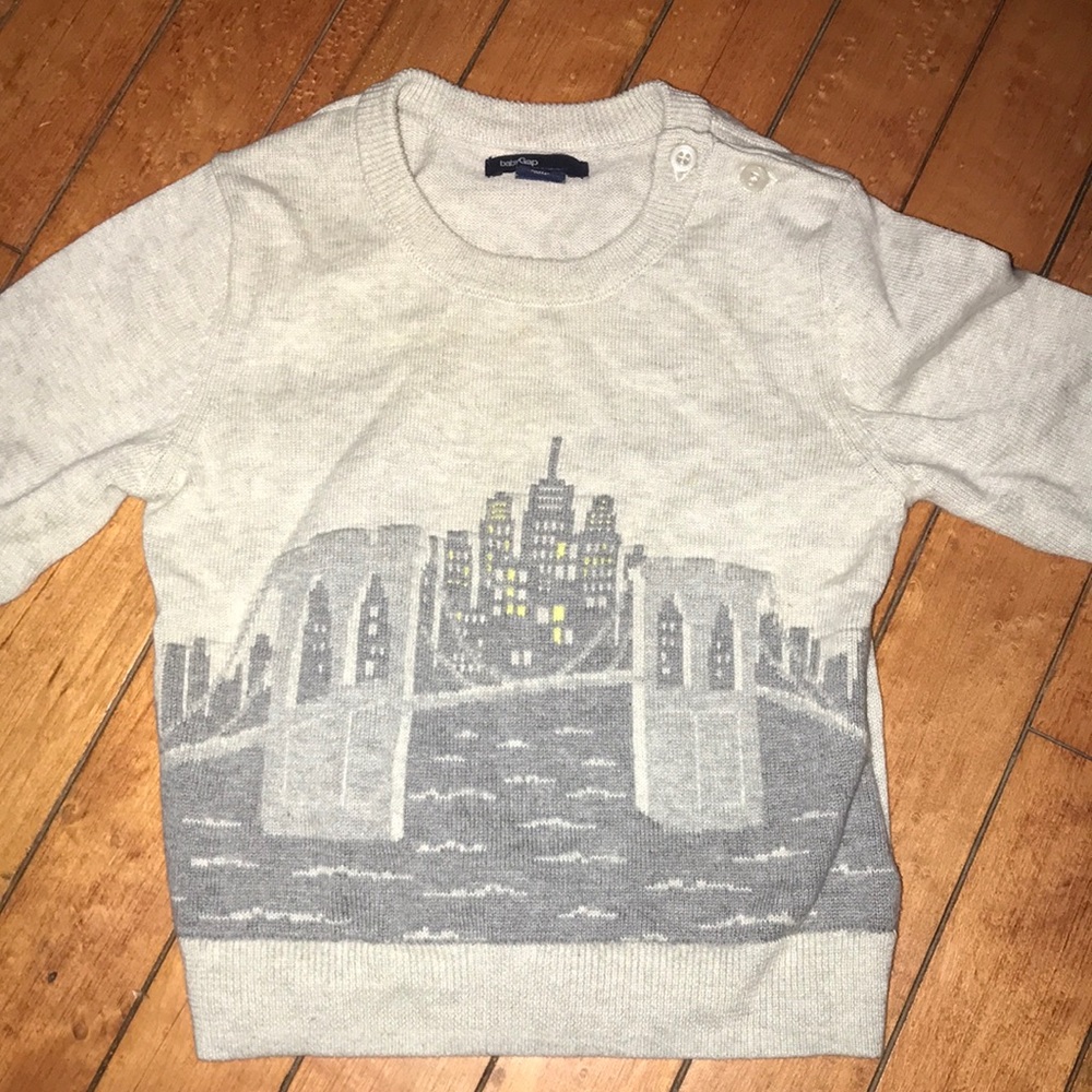Crew Neck Skyline Sweater